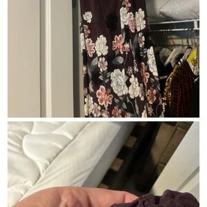 LOFT Purple Floral Mini Dress